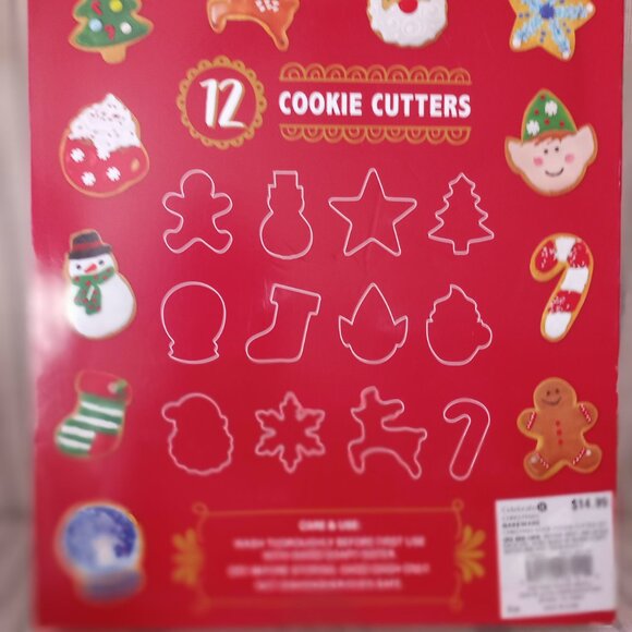 Christmas Cookie Cutters Boxed Set of Twelve NIB - Picture 2 of 6